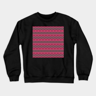 Serrated Lines Pink pattern Crewneck Sweatshirt